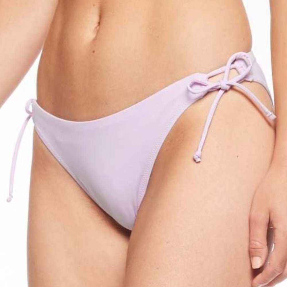 Athleta Notsostring Bikini Bottom String Violet